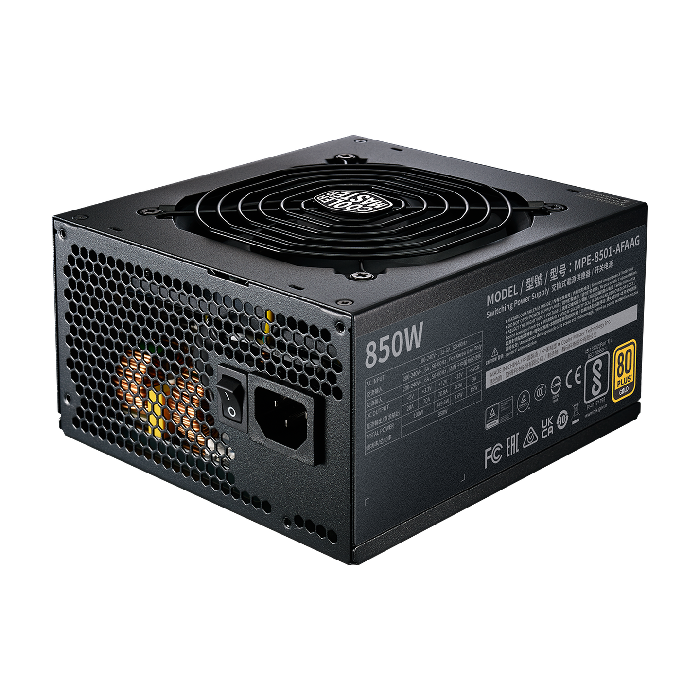 Cooler Master MWE GOLD 850W V2 (ATX 3.0) Fully Modular Power Supply Cooler Master MWE GOLD 850W V2 (ATX 3.0) Fully Modular Power Supply